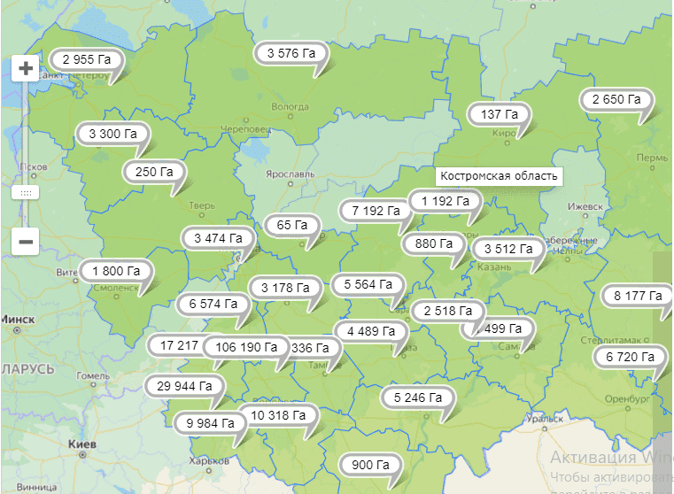 Карта расту