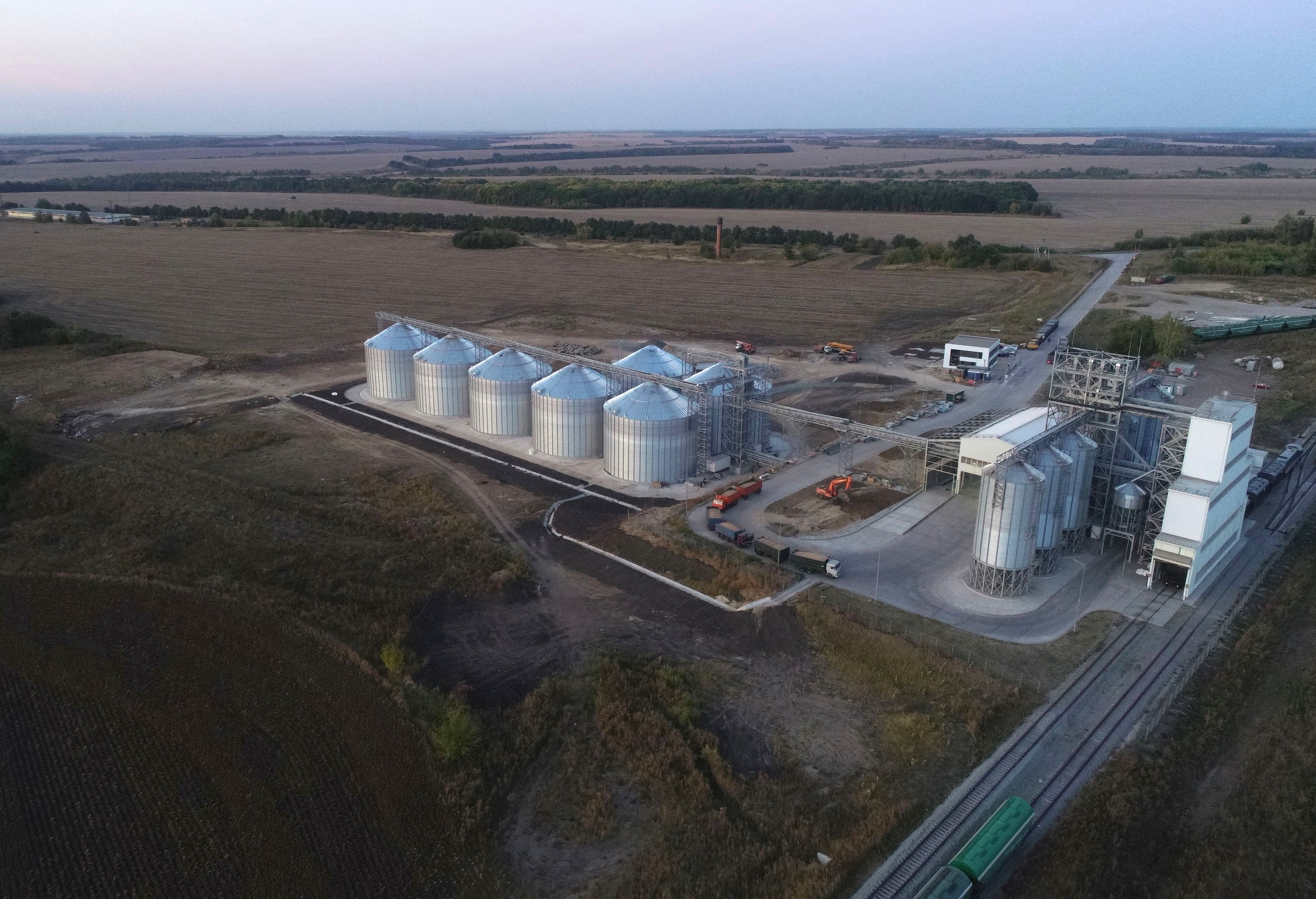 New grain storage elevator in the Kursk region